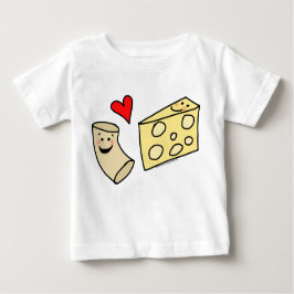 Camiseta Para Bebê O Mac ama o queijo, macarrão bonito engraçado +