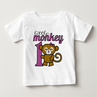 Camiseta Para Bebê O Macaco Garota é 1