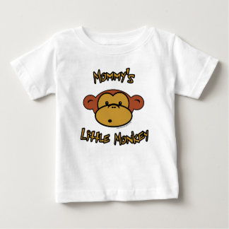 Camiseta Para Bebê O macaco pequeno da mamã