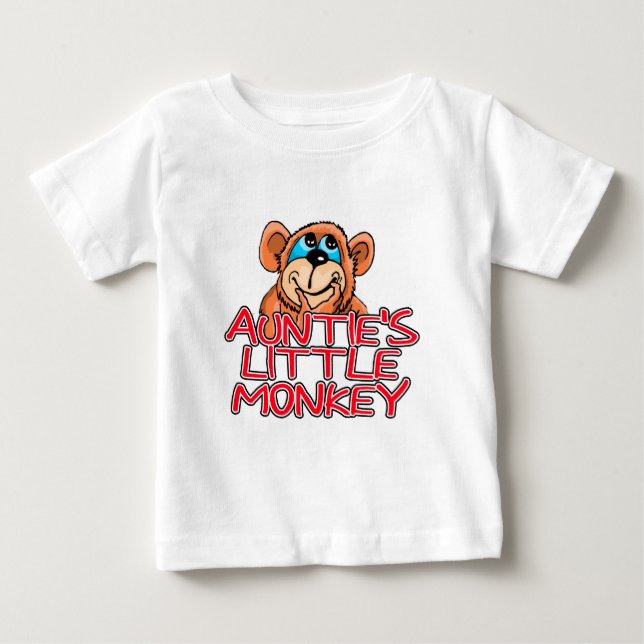 Camiseta Para Bebê O Macaquinho da Tia (Frente)