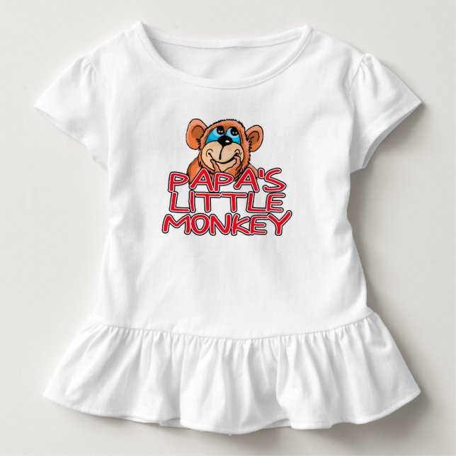 Camiseta Para Bebê O Macaquinho do Papai (Frente)