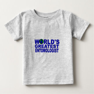 Camiseta Para Bebê O Maior Entomologista do Mundo