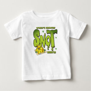 Camiseta Para Bebê O Maior Monstro de Catarro do Mundo