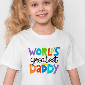 Camiseta Para Bebê O maior Pai do mundo