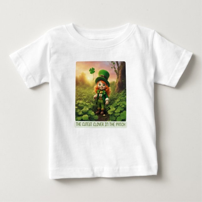 Camiseta Para Bebê O mais bonito dos adesivos (Frente)