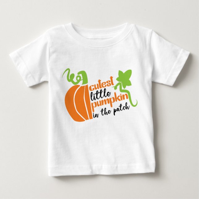 Camiseta Para Bebê O mais fofo no outono do Patch (Frente)