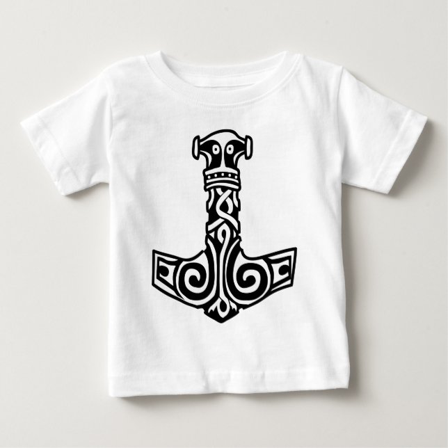 Camiseta Para Bebê O martelo do Thor (Frente)