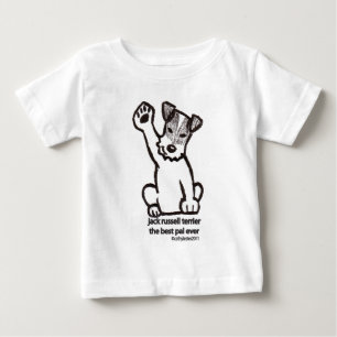 Camiseta Para Bebê O melhor amigo de Jack Russell