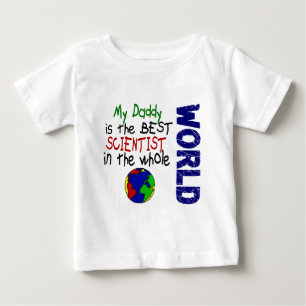 Camiseta Para Bebê O melhor cientista no mundo 2 (pai)