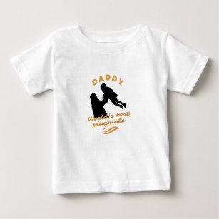 Camiseta Para Bebê O melhor companheiro de jogos do mundo pai