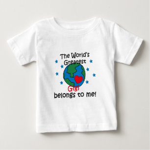 Camiseta Para Bebê O melhor Gigi pertence-me