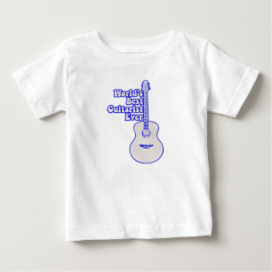 Camiseta Para Bebê O melhor guitarrista do mundo.
