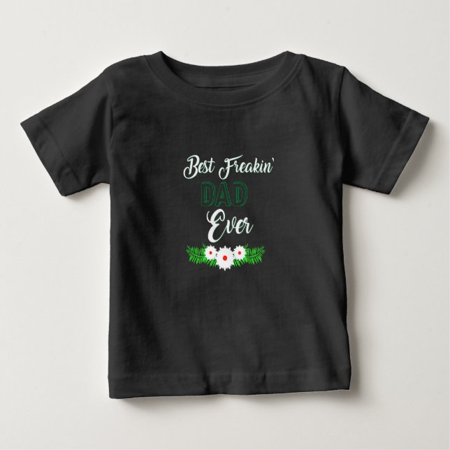 Camiseta Para Bebê O melhor presente do Pai nunca (Frente)