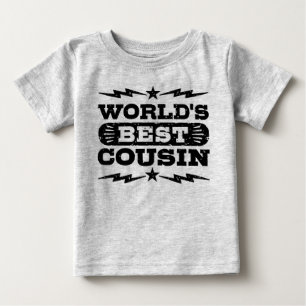 Camiseta Para Bebê O melhor primo do mundo