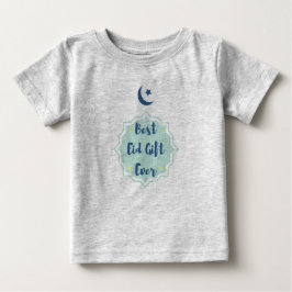 Camiseta Para Bebê O melhor t-shirt do bebê do presente de Eid nunca