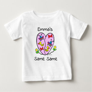Camiseta Para Bebê O mesmo mesmo jogo conhecido de Emma
