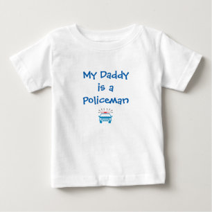 Camiseta Para Bebê "O meu Pai é um policial"