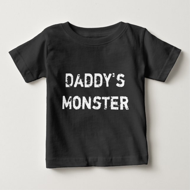 Camiseta Para Bebê O monstro do pai (Frente)