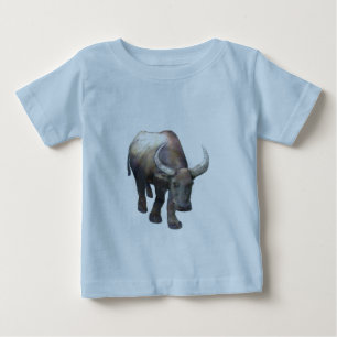 Camiseta Para Bebê O Museu Artista Série JGibney Buffalo/Camel