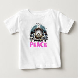 Camiseta Para Bebê O Nascimento de Cristo: Um Natal de Paz