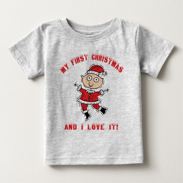 Camiseta Para Bebê ø Natal (Frente)