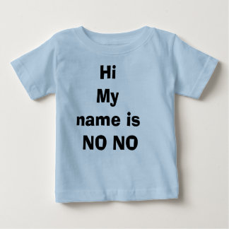 Camiseta Para Bebê O nome de HiMy é NÃO NENHUM