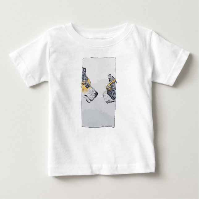 Camiseta Para Bebê O Olhar Fixo (Frente)