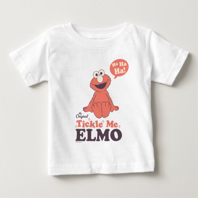 Camiseta Para Bebê O Original Tickle Me Elmo (Frente)