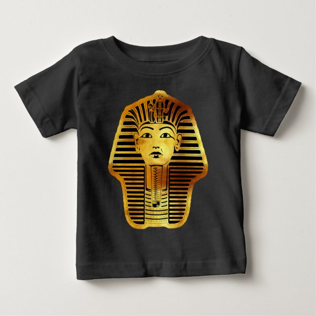 Camiseta Para Bebê O Ouro egípcio Tutankhamun Mask (Frente)