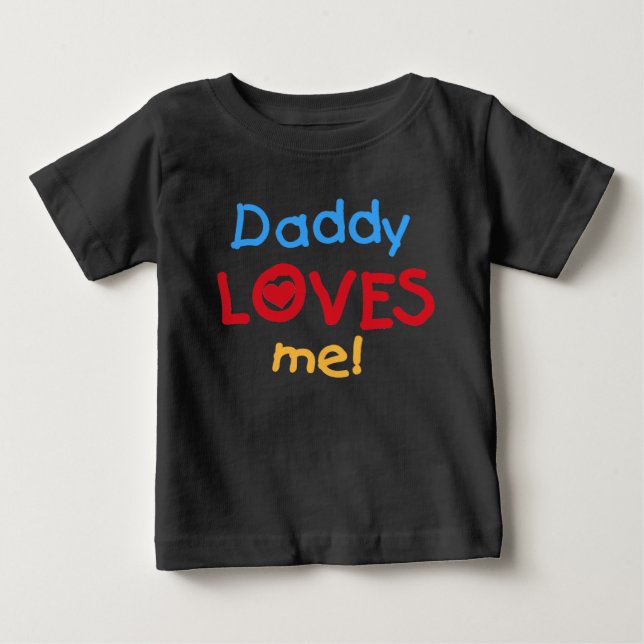 Camiseta Para Bebê O pai ama-me (Frente)