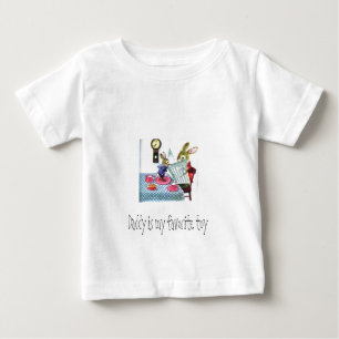 Camiseta Para Bebê O pai é meu brinquedo favorito