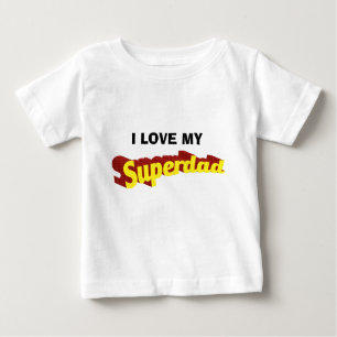 Camiseta Para Bebê O pai super do pai é meu texto cómico do