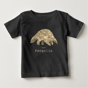 Camiseta Para Bebê O Pangolim Cinto Ameaça O Ativismo Animal Selvage