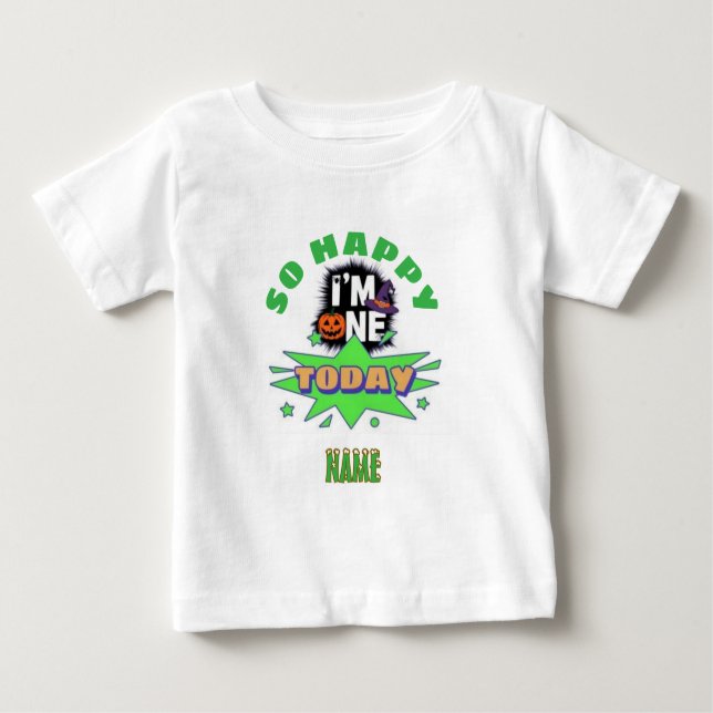 Camiseta Para Bebê O Parabéns que sou um Aniversário Personalizado Ho (Frente)