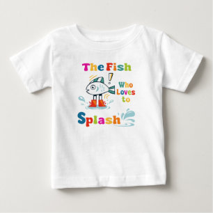 Camiseta Para Bebê O peixe que adora esmagar