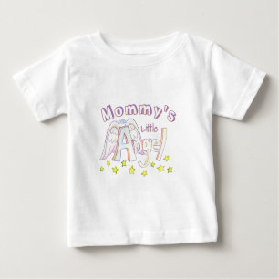 Camiseta Para Bebê O pequeno Angel Toddler da mamãe/camisa do bebê