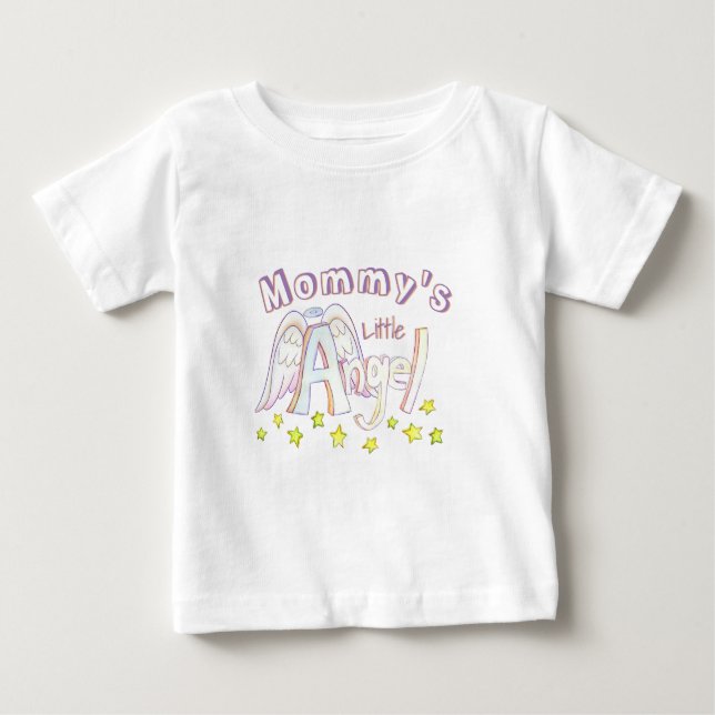 Camiseta Para Bebê O pequeno Angel Toddler da mamãe/camisa do bebê (Frente)