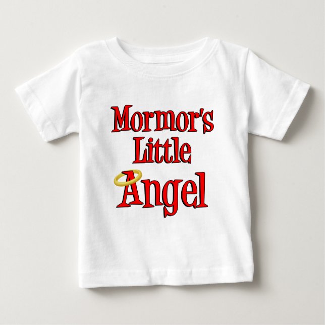 Camiseta Para Bebê O pequeno anjo de Mormor (Frente)