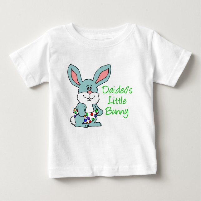 Camiseta Para Bebê O Pequeno Coelhinho de Daideo (Frente)
