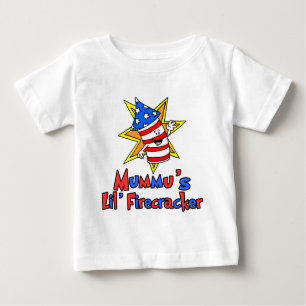 Camiseta Para Bebê O Pequeno Firecracker da Mummu