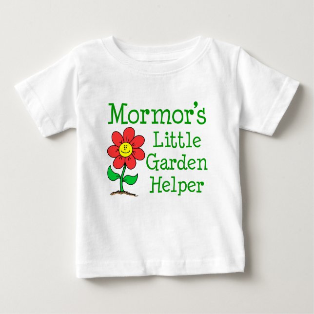 Camiseta Para Bebê O Pequeno Jardim do Mormor (Frente)