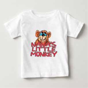 Camiseta Para Bebê O Pequeno Macaco da Nana