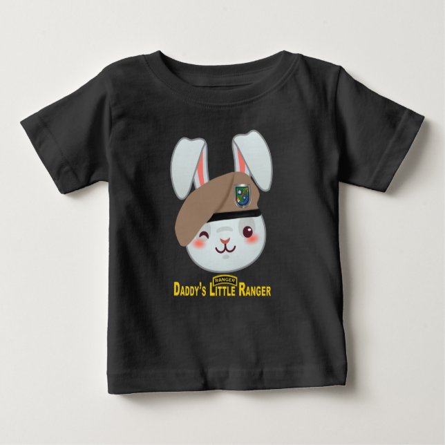Camiseta Para Bebê "O Pequeno Ranger do Pai" (Frente)