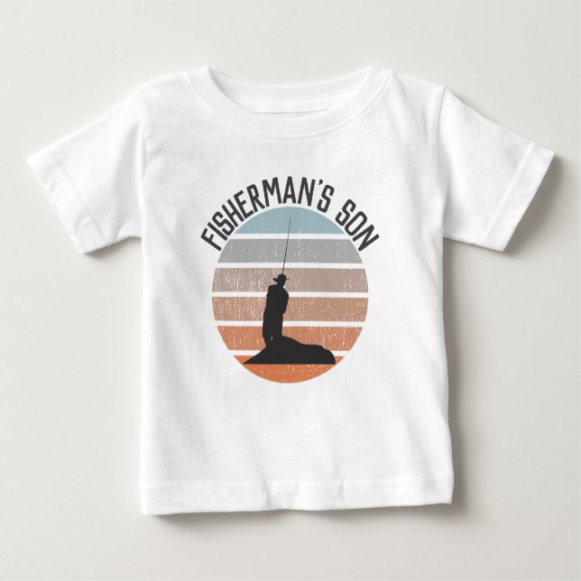 Camiseta Para Bebê O Pescador (Frente)