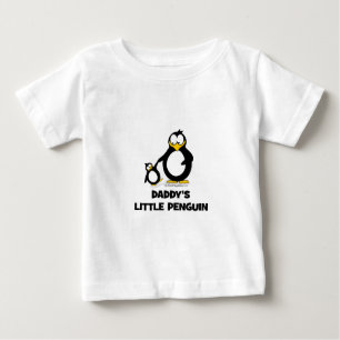 Camiseta Para Bebê O pinguim pequeno do pai