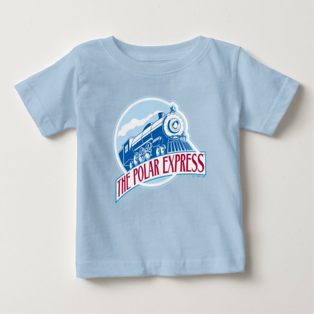 Camiseta Para Bebê O Polar Express | Crachá de comboio T-Shirt Baby (Frente)