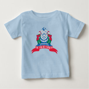 Camiseta Para Bebê O Polar Express   Elves Em Pé De Comboio