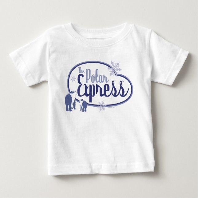 Camiseta Para Bebê O Polar Express | Ursos Polares — Gráfico Retroati (Frente)