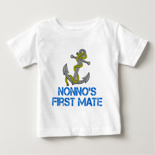Camiseta Para Bebê O Primeiro Amado de Nonno