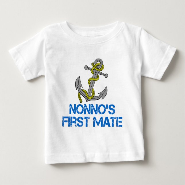 Camiseta Para Bebê O Primeiro Amado de Nonno (Frente)